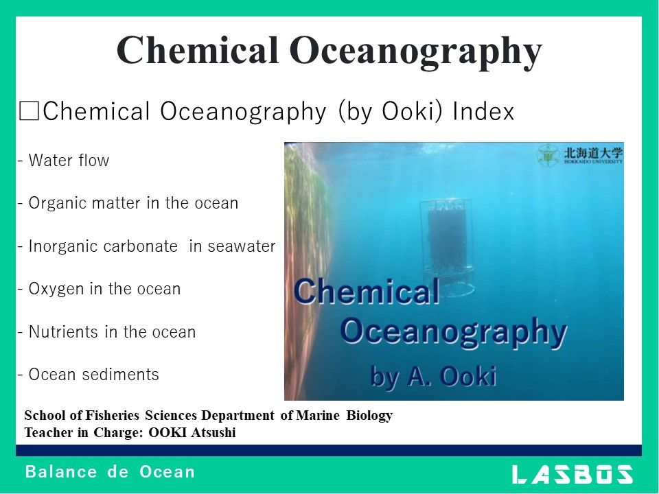 Chemical Oceanography
