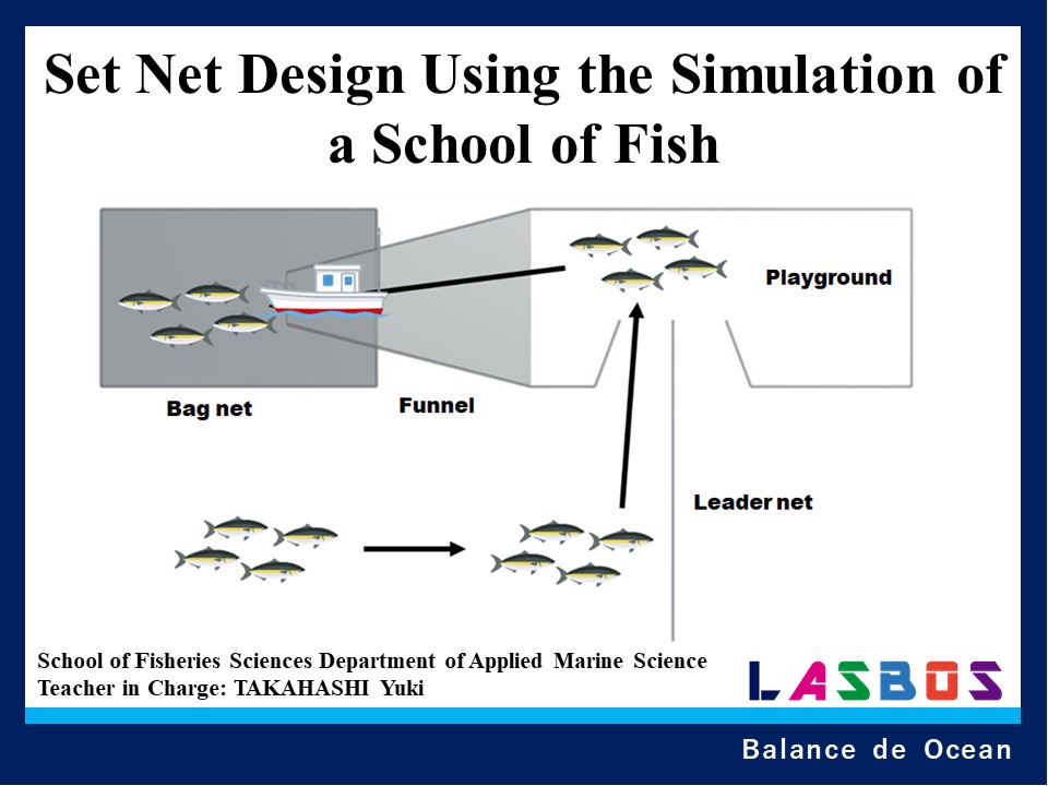 Set Net Design Using the Simulation of a School of Fish