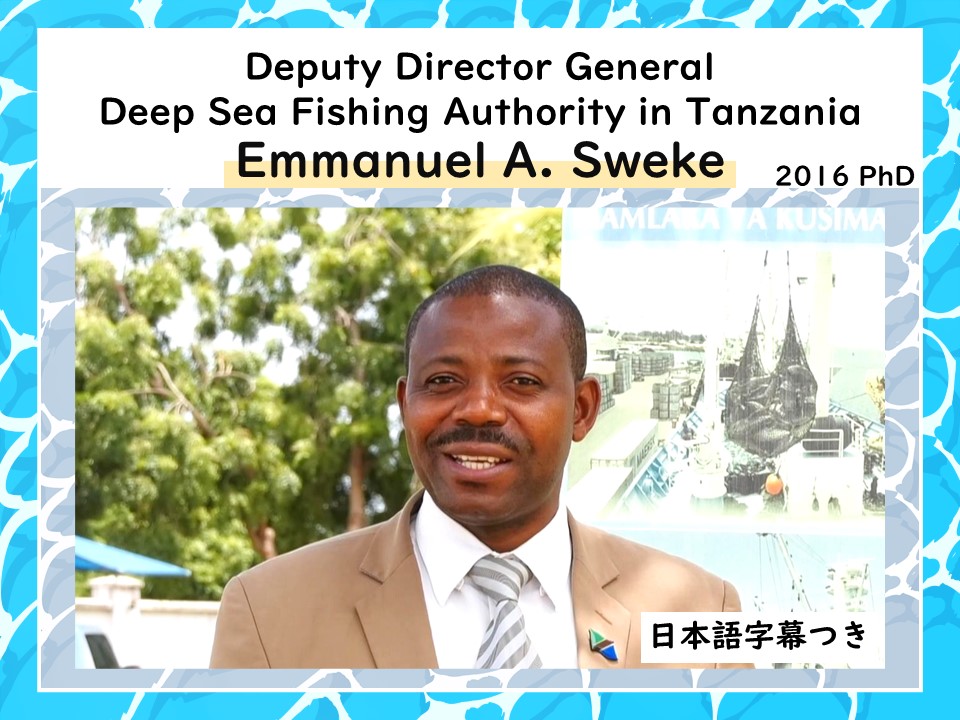 Deputy Director General, Deep Sea Fishing Authority in Tanzania, Emmanuel A. Sweke