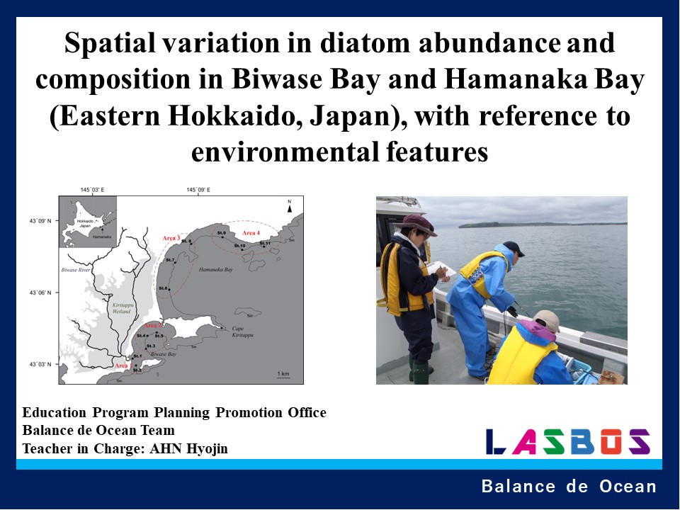 Spatial variation in diatom abundance and composition in Biwase Bay and Hamanaka Bay (Eastern Hokkaido, Japan), with referenc