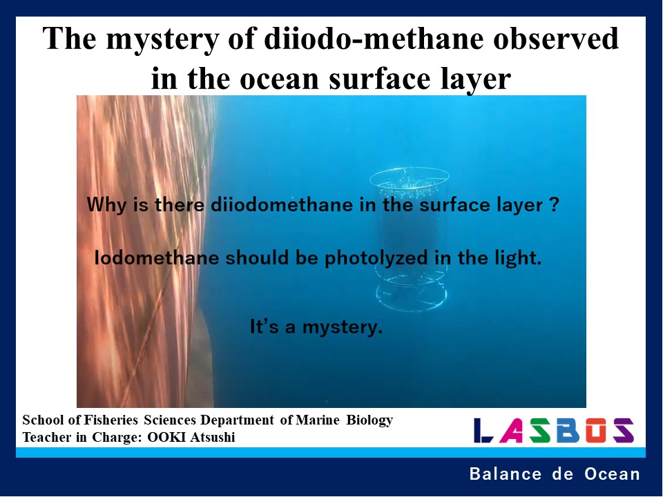The mystery of diiodo-methane observed in the ocean surface layer
  