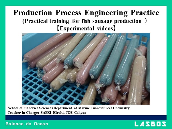 Production Process Engineering Practice(Practical training for fish sausage production ）