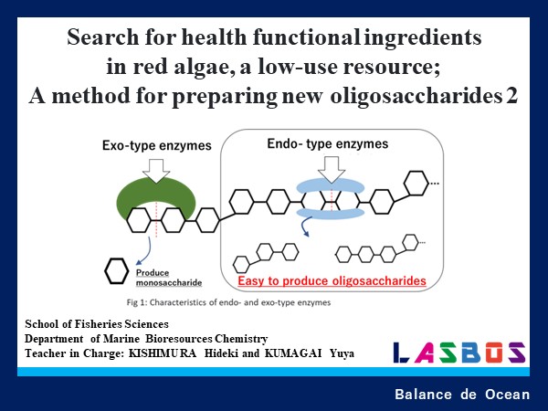 Search for health functional ingredients in red algae, a low-use resource; a method for preparing new oligosaccharides2
