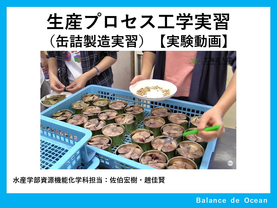 缶詰製造実習