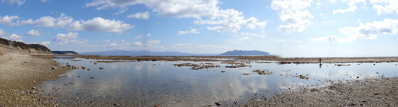 本コースで出かける海岸の写真