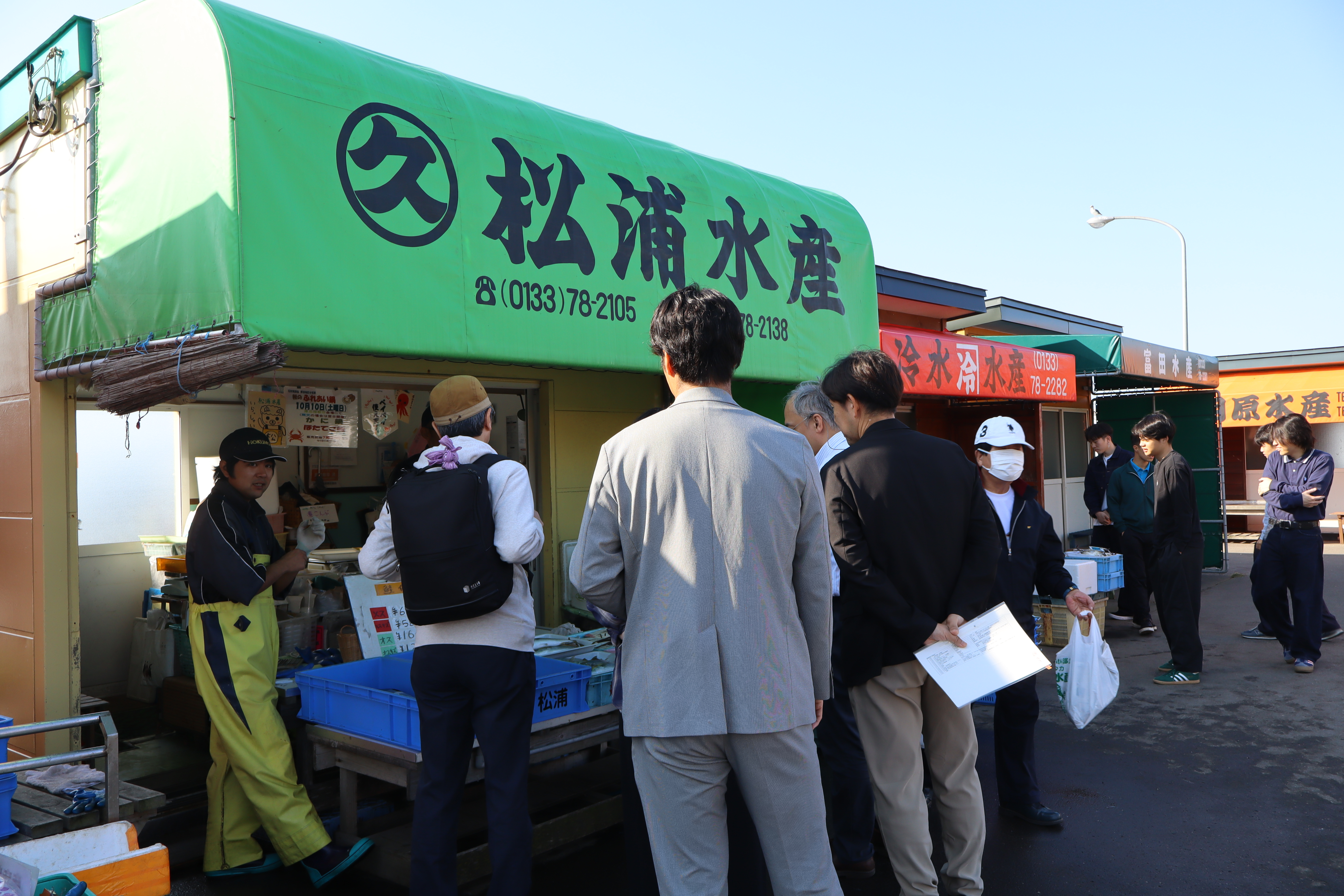 厚田港朝市の視察２