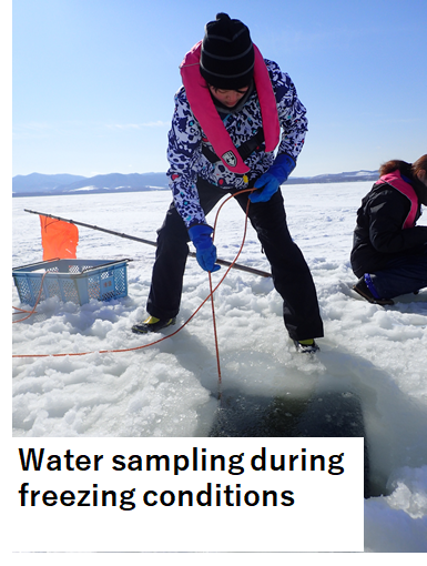 water sampling during freezing conditions